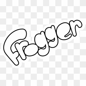 Frogger Logo Black And White - Frogger Logo Png, Transparent Png - frogger png