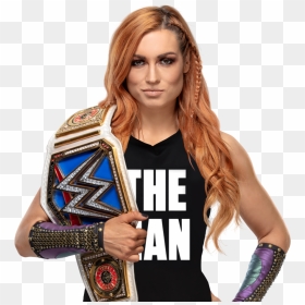 Becky Lynch Custom "the Man - Wwe Becky Lynch Champion, HD Png Download - emma wwe png