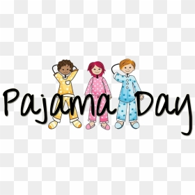Image Result For Pajama Day Cartoon - Kids In Pajamas Clip Art, HD Png Download - red ribbon week png