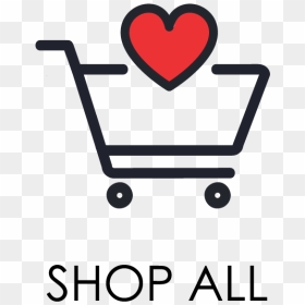 Shopping Cart With Heart, HD Png Download - red ribbon week png