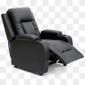 Black Recliner Chair Png, Transparent Png - recliner png