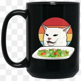 Cat At Dinner Table Meme, HD Png Download - confused meme png