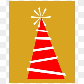 Christmas Tree, HD Png Download - red and white stripes png
