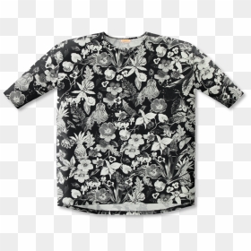 Vimma Tunic Box Selma Mystical Flowers Black White - Blouse, HD Png Download - mystical png