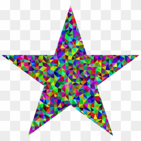 Star Polygons In Art And Culture Symbol Five-pointed - Blackstar Quotes David Bowie, HD Png Download - rainbow star png