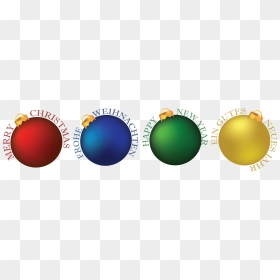 Circle, HD Png Download - christmas bulbs png