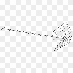 Diagram,line,parallel - Television Antenna, HD Png Download - radio antenna png