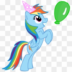 Chir-miru, Backwards Cutie Mark, Balloon, Hat, Party - Rainbow Dash Party Hat, HD Png Download - rainbow dash cutie mark png