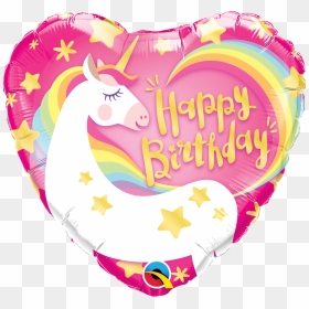 Happy Birthday Mystical Unicorn Balloon - Happy Birthday Unicorn Balloon, HD Png Download - mystical png