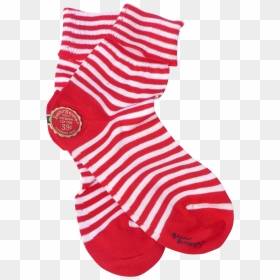Sock, HD Png Download - red and white stripes png