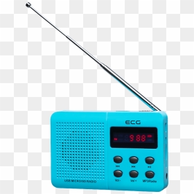 Ecg Radio Blue, HD Png Download - radio antenna png
