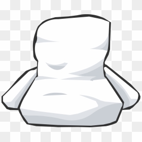 Club Penguin Rewritten Wiki - Club Penguin Snow Couch, HD Png Download - white chair png