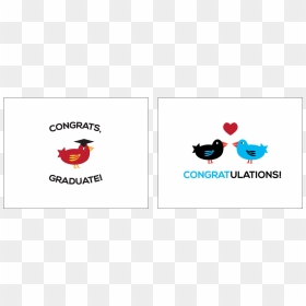 Little Birdie Card Fronts - Clip Art, HD Png Download - congrats grad png