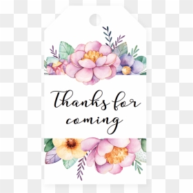 Pink Floral Tag Printable By Littlesizzle - Watercolor Flowers Frame Png, Transparent Png - watercolor frame png