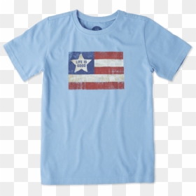 Boys Vintage American Flag Crusher Tee - Flag Of The United States, HD Png Download - vintage american flag png