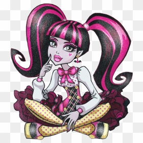 #ftestickers #monsterhigh #stickers #sparkly #draculaura - Monster High Characters, HD Png Download - draculaura png