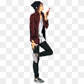 Boy, Phone, Rin Matsuoka And Free Eternal Summer - Casual Anime Guy Clothes, HD Png Download - summer png tumblr