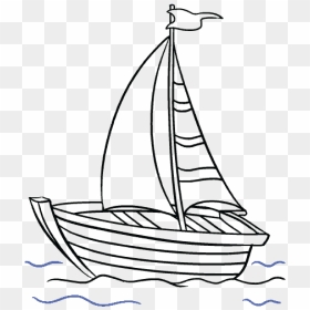 How To Draw A Boat In A Few Easy Steps Easy Drawing - Simple Drawing Of Boat, HD Png Download - old boat png