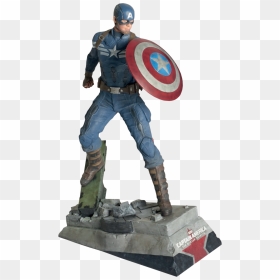 Captain America 24” Statue - Muckle Minis Captain America, HD Png Download - captain america winter soldier png