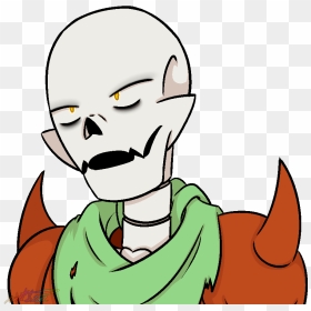 Pumpkin Papyrus - "sigh" - Cartoon, HD Png Download - papyrus face png
