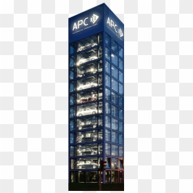 Automated Parking On Building, HD Png Download - parked car png