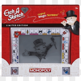 Monopoly Grants Brands License For 85th Anniversary - Monopoly Etch A Sketch, HD Png Download - monopoly pieces png