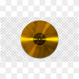 Gold Vinyl Record Png, Transparent Png - record clipart png