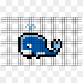 Whale Pixel Art, HD Png Download - pokeball pixel png