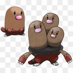 Pokemon Diglett Evolution, HD Png Download - dugtrio png