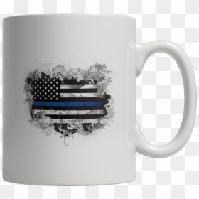 Coffee Cup, HD Png Download - blue flag png