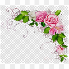 Vintage Flower Border Line, HD Png Download - transparent png images roses