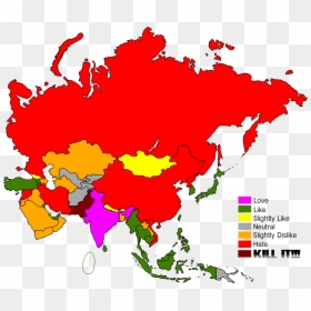 Eurasia Map Vector, HD Png Download - like dislike png