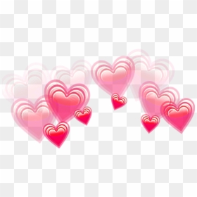 Blue Heart Emoji Crown, HD Png Download - corazones emojis png
