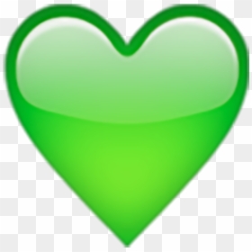 Green Emoji Heart Png, Transparent Png - corazones emojis png