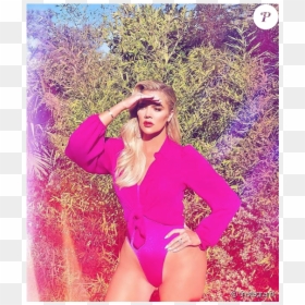 Khloe Kardashian Hot Pink Bodysuit, HD Png Download - khloe kardashian png