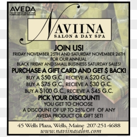 Aveda, HD Png Download - small business saturday png