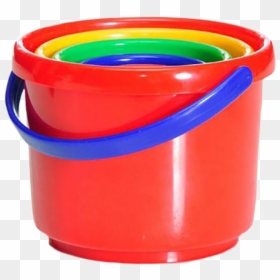 Plastic, HD Png Download - water bucket png
