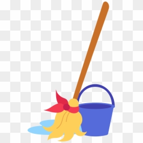 Mop And Bucket Clipart, HD Png Download - water bucket png