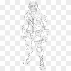 Raptor Skin Coloring Pages, HD Png Download - ninja fortnite png