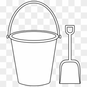Pail And Shovel Craft, HD Png Download - water bucket png