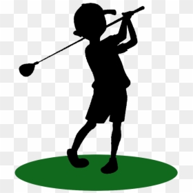 Golf Kids Png, Transparent Png - kid silhouette png