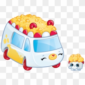 Cutie Cars Popcorn Moviegoer, HD Png Download - shopkin png