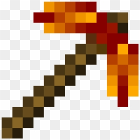 Minecraft Ruby Pickaxe Png, Transparent Png - fire texture png