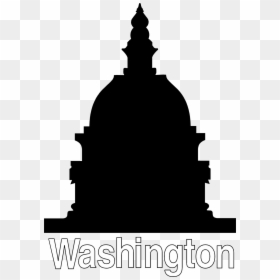 Capitol Building Silhouette, HD Png Download - barbie silhouette png