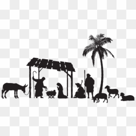 Nativity Scene Png, Transparent Png - barbie silhouette png