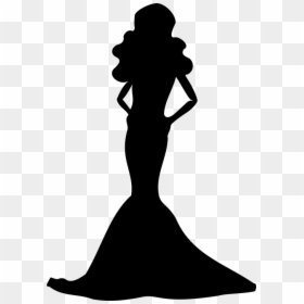 Silhouette De Barbie, HD Png Download - barbie silhouette png