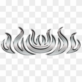 Illustration, HD Png Download - black flames png