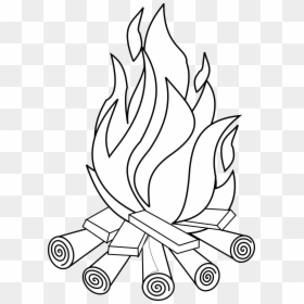 Fire Clipart Black And White Png, Transparent Png - black flames png