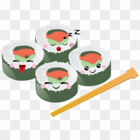Sushi Cartoon No Background, HD Png Download - sushi clipart png