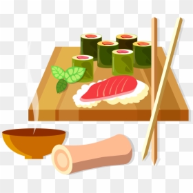 Comida Japonesa Vector, HD Png Download - sushi clipart png